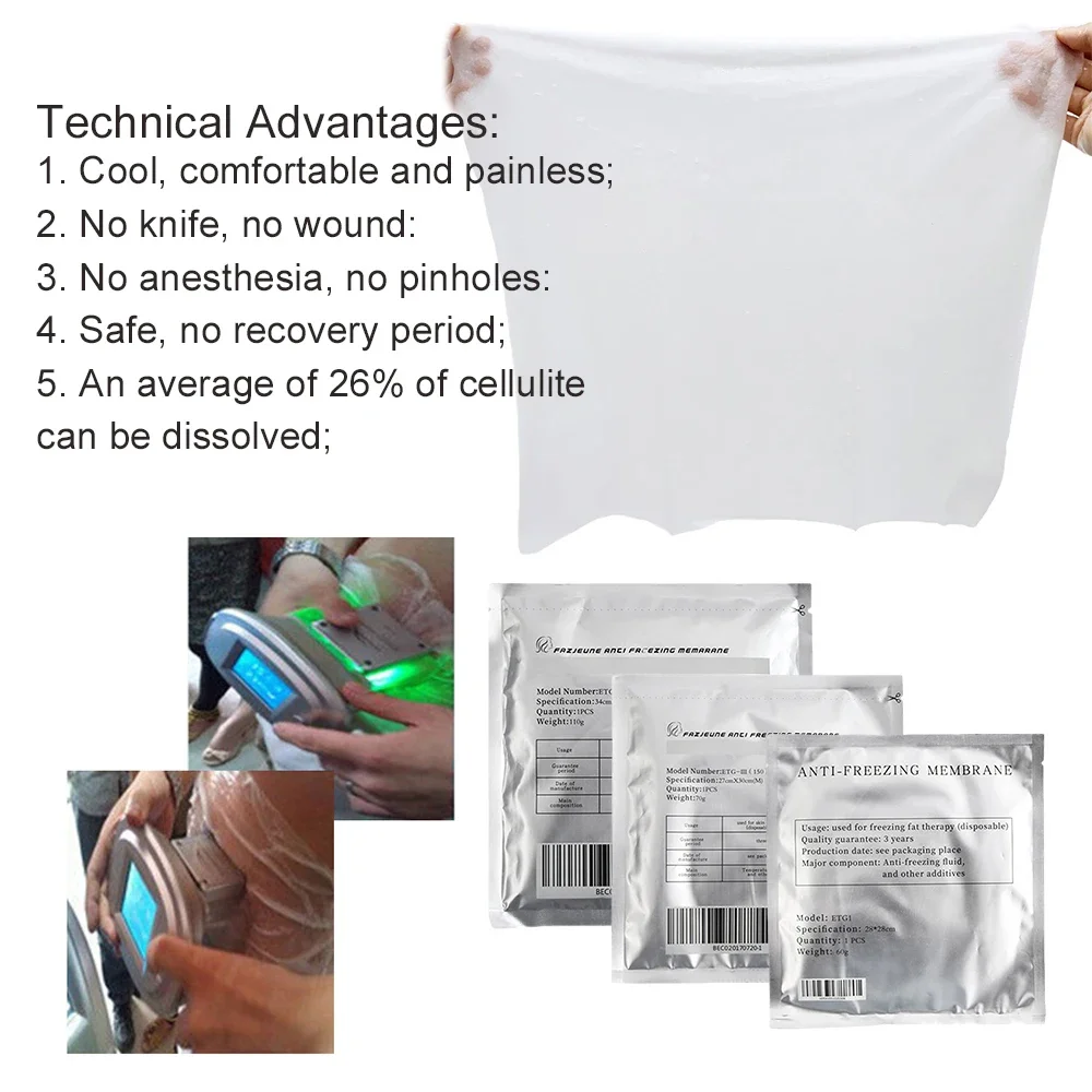 Cryolipolysis Fat Freezing Machine - Anti Freeze Membranes Slimming Patches Replacement