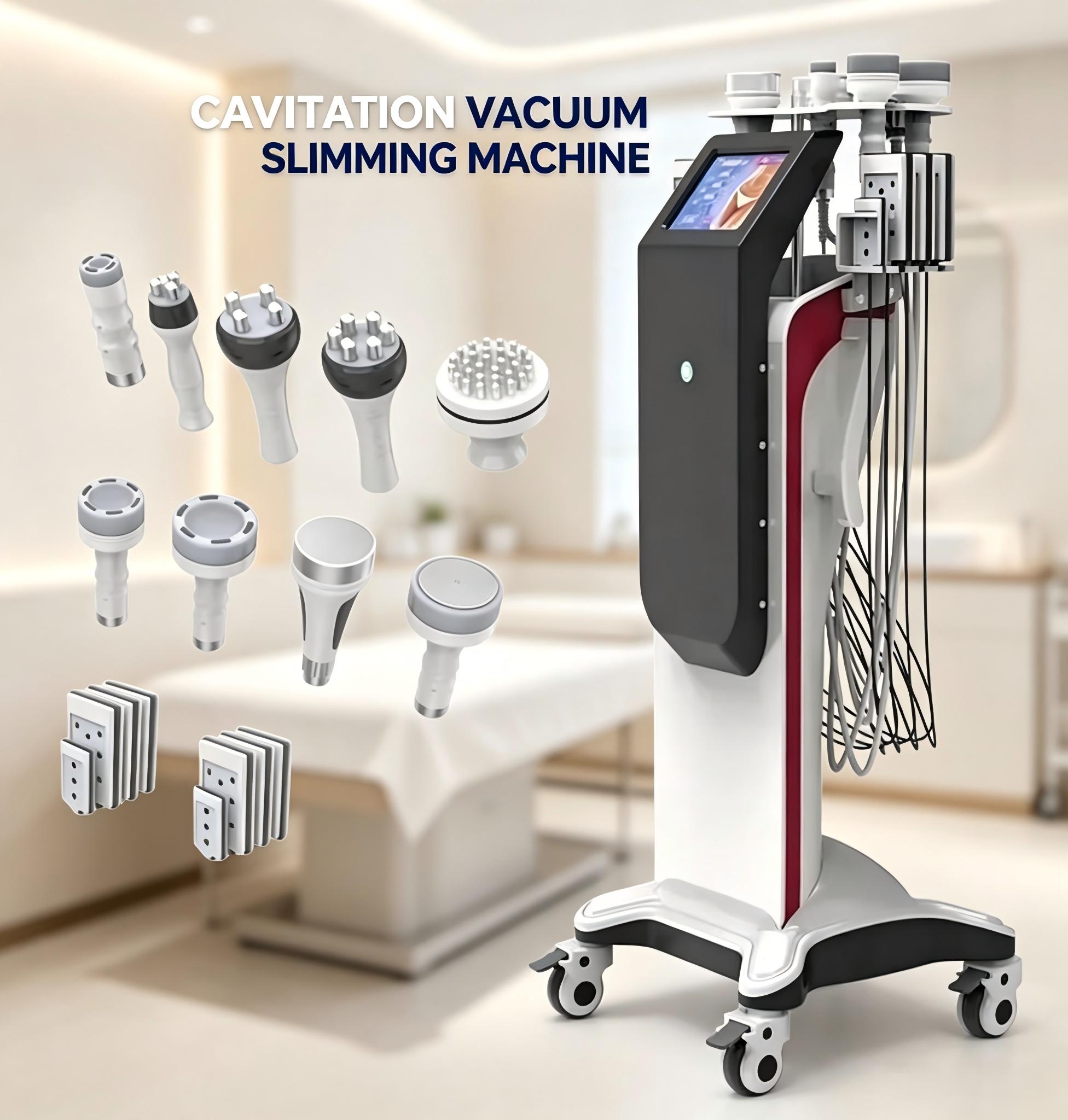 Lipo Laser Pads Slimming Machine - Professional Cavitation Vacuum Slimming Machine, Multi-Handle