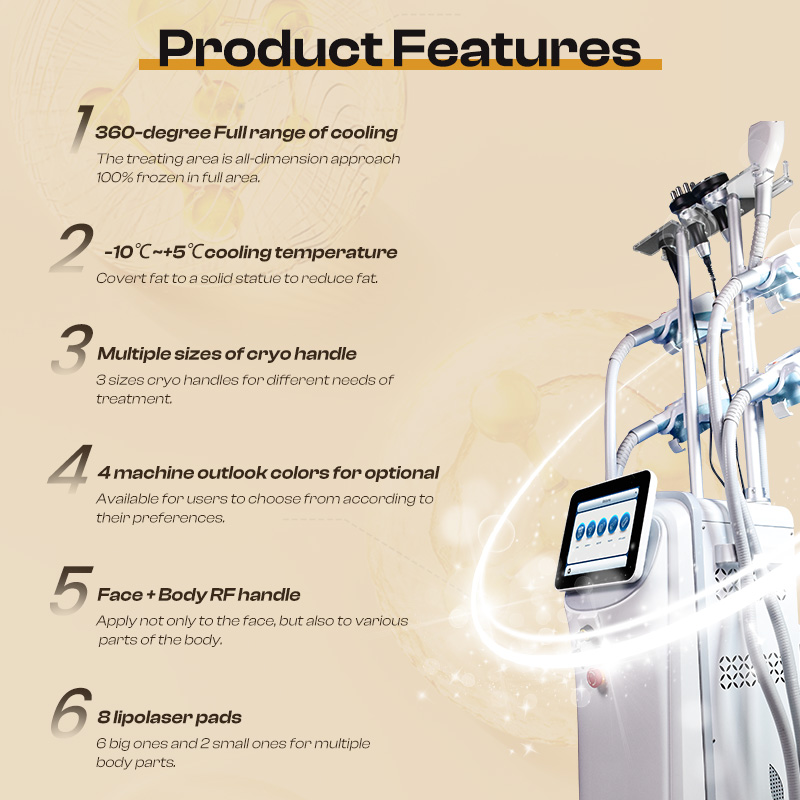 8 Handles Cryotherapy Cyrolipo - đánh giá và giá Cryolipolysis Fat Freezing Machine