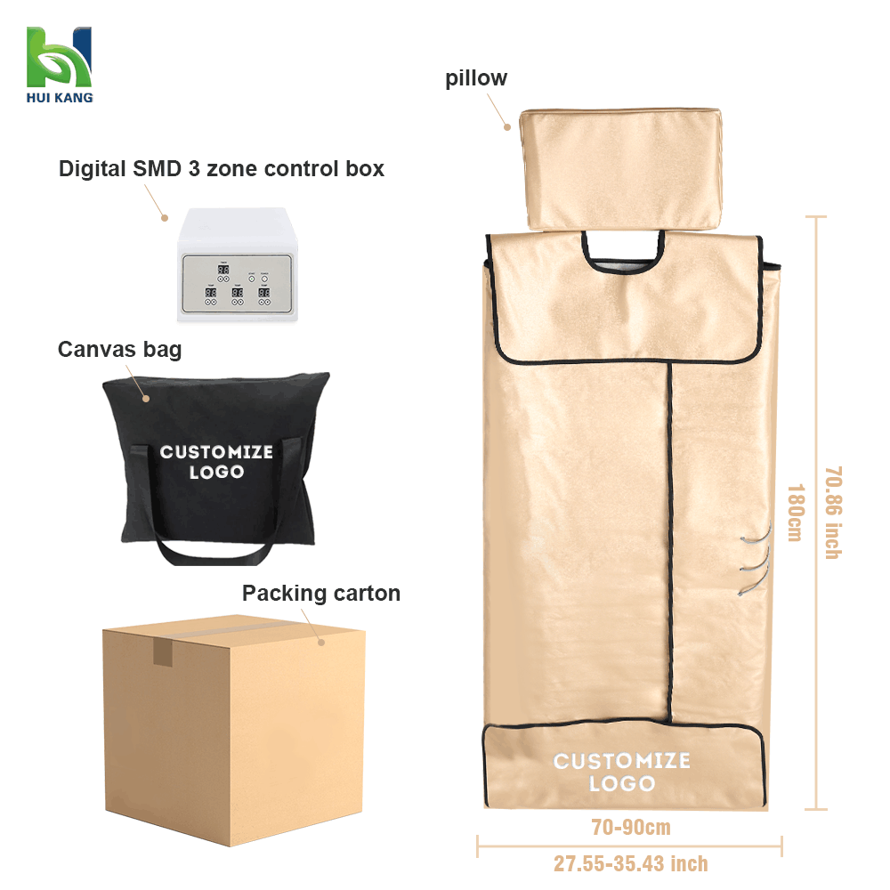 3 Heating Zone 180pcs Black Bi - đánh giá và giá Far Infrared Slimming Sauna Blanket