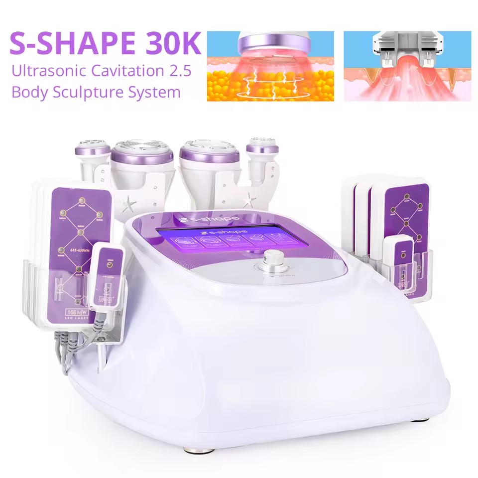 5 in 1 30k Cavitation Multipol - đánh giá và giá Lipo Laser Pads Slimming Machine